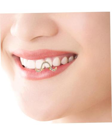  NOLITOY NOLITOY Braces Hip Hop Costume For Men Teeth Caps Fake Gold Grills Vampire Teeth Rapper Costume Ladies Gold Digger Costume Ladies Teeth Jewelry Tooth Cap Waltz Grill Rhinestones Golden - Buy Online on GoSupps.com