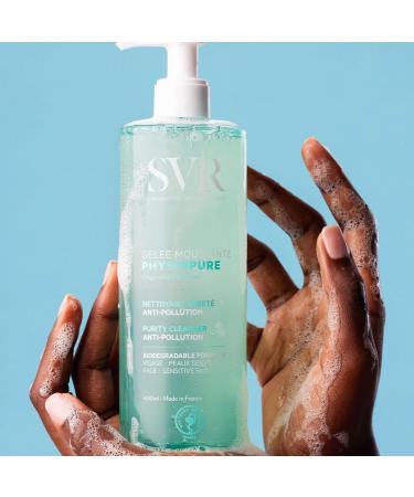 SVR - Physiopure Foaming Face Jelly - Gentle Purity Cleansing Care - Anti-pollution - For Sensitive Skin - Biodegradable Formula - 400 ml - Buy Online on GoSupps.com