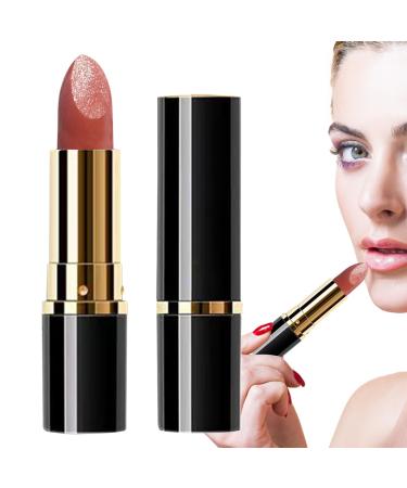 Generisch Shimmering lipstick glittery lipstick moisturizing volumizing effect high pigmentation long-lasting waterproof for women girls and teenagers