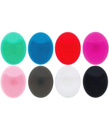 rongweiwang Face Scrubber Silicone Facial Clean Brush Exfoliating Brushes Scrubbing Exfoliator Pad Skin Scrubbers for Home Black - Buy Online on GoSupps.com