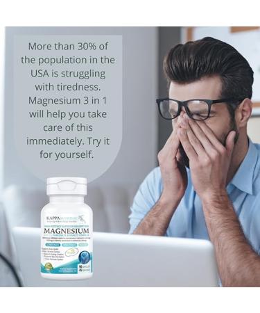 Kappa Nutrition Magnesium LThreonate 2253mg Per Serving Providing 420mg Elemental Bisglycinate Chelate Malate  (90 Capsules)  - Buy Online on GoSupps.com