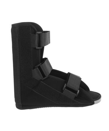 Ankle Straight Shoes Afo for Foot Drop Broken Foot Boot Orthopedic Fracture Support Walking Brace for Foot Walking Boot for Sprained Ankle Foot Supports Composite Cloth Black