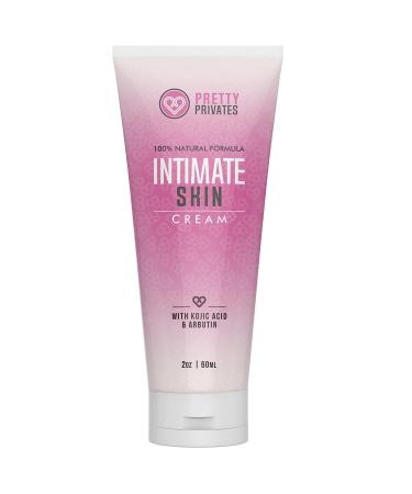 Intimate Skin Bleaching Cream - Pretty Privates - Intimate and Sensitive Areas - Natural Dark Spot Corrector for Private Parts, Underarm, Elbow, Knees - Kojic Acid + Niacinamide + Arbutin (2oz) 2 Ounce (Pack of 1)