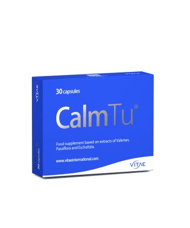 Vitae CalmTu 30 Capsules Valerian Passionflower and California Poppy Relax Naturally No Side Effects Natural Ingredients Unflavoured 30 count (Pack of 1)