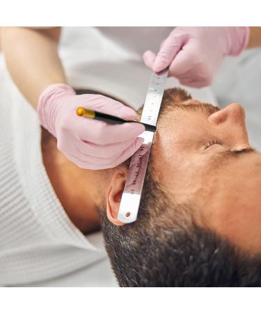 Barber Pencil Set with Sharpener - Beard & Hairline Shaping Razors, Trace & Guide Tools for Men (White/Light Brown) - Buy Online on GoSupps.com