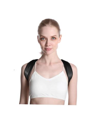 GLEAVI Adjustable Posture Brace - Hunchback Support Strap for Men & Women | Breathable Fabric 25x27cm Black - Buy Online on GoSupps.com