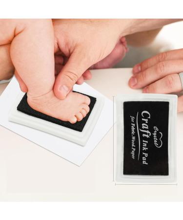 Personalised Baby Hand and Footprint Kit | Newborn Photo Frame Gift Set | Pregnancy and Baby Shower Gifts for New Mum | White 38.5x20.6x2cm - Buy Online on GoSupps.com