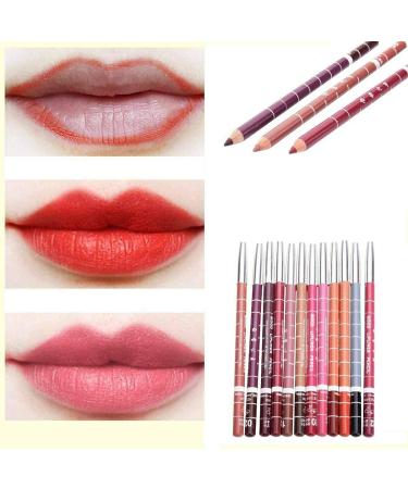 12 Pack Lipliner Pencil Set - Long-Lasting & Moisturizing Professional Make-Up for Flawless Lips | Ideal for International Shipping - Buy Online on GoSupps.com