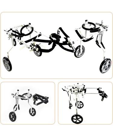 2 Wheels Dog Cart Pet Wheelchair for Hind Legs Rehabilitation Adjustable Dog Wheelchair for Handicapped Aluminum Pet Exercise Wheels - Easy Assemble Medium - Buy Online on GoSupps.com