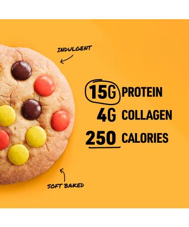 CTRL Peanut Butter Piece Protein Cookies - Soft Baked Cookies with Rich and Creamy Peanut Butter Pieces - Nutrition Packed Protein Treats with 15g of Protein 4g Collagen & Fiber - Protein Snack for Active Lifestyles (12 Pa  - Buy Online on GoSupps.com