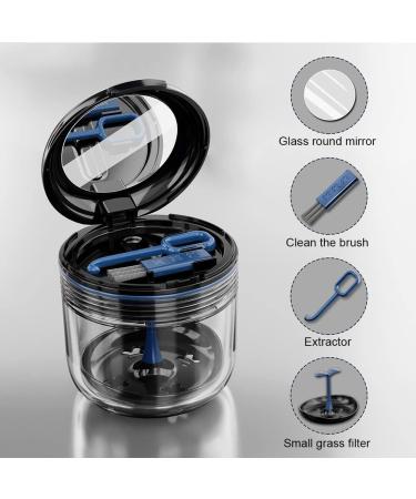 Denture Box with Sieve - Portable Leak-Proof Container for False Teeth Mouth Guards & Retainers - Black Denture Storage Solution - Buy Online on GoSupps.com