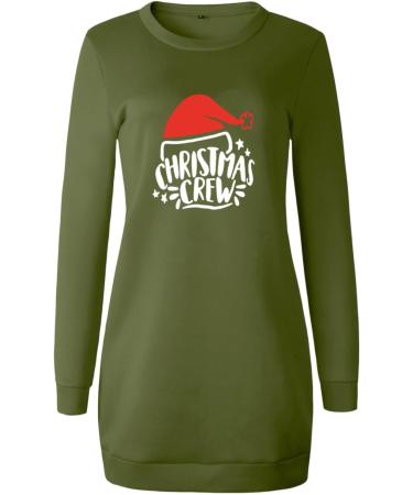 Women's Christmas Hoodie Sweater Dress - Cartoon Long Sleeve Sweatshirt Costume | Perfect Holiday Fashion - Buy Online on GoSupps.com