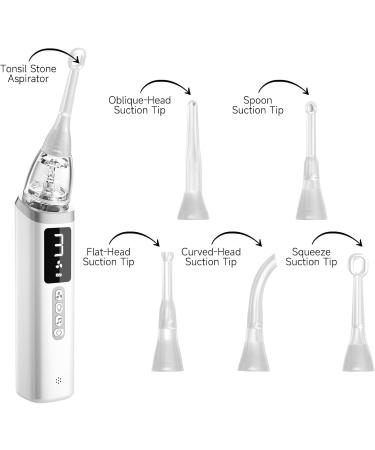 3 Angle Adjustable Tonsil Lithoremoval Kit - Adult Use with 5X Mirror & Silicone Spoon | International Shipping Available - Buy Online on GoSupps.com