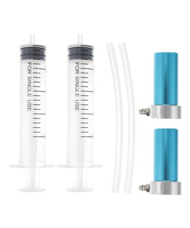HEALLILY 2 Sets DIY Lipstick Mold with Lipstick Stripper Syringe Aluminum Lip Gloss Balm Fill Maker Molding Tool for DIY Cosmetic Lipstick Extractor