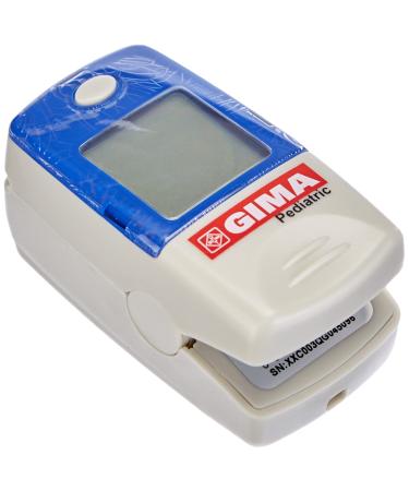 GIMA OXY-5 children's pulseximeter portable and professional finger pulse oximeter ( 8-16 mm) records the oxygen saturation heart rate and blood perfusion comprises 2 AAA batteries Oxy-5 Pediatric