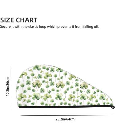 Hair Towel Wrap for Quick Drying | Button Towel Turban for Effortless Hair Care | Ideal for St. Patrick's Day - Buy Online on GoSupps.com