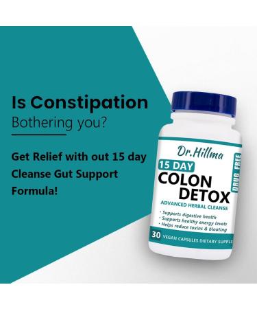 15 Day Gut Cleanse - Advanced Detox Bowel Capsules for Women | Supports Gut & Colon Health with Senna Cascara Sagrada & Psyllium Husk (30 Capsules - Buy Online on GoSupps.com