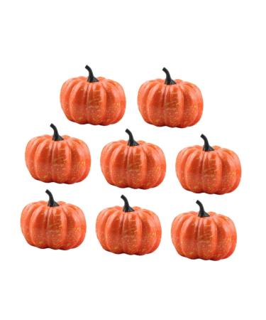 Artibetter 8 Pcs Foam Pumpkins Home Party Photo Prop Fake Fruit Fake Foam Pumpkin Pumpkins for Decorating Mini Bar Decoration Fall Decorations Thanksgiving Pumpkins Halloween Little Pumpkin