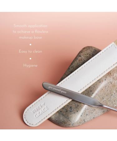 Give Yourself Grace Divine Duo Beauty Spatula | K-Beauty Tool for Flawless Makeup | Stainless Steel | International Shipping - Buy Online on GoSupps.com