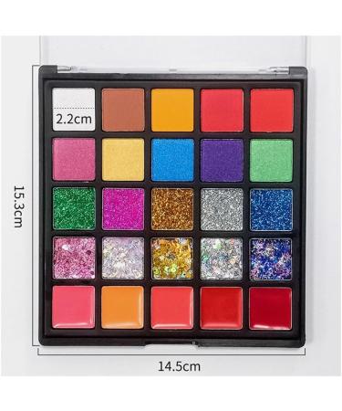 xorea 25 Colors Shimmer Matte Eyeshadow Beauty Colorful Eyeshadow Makeup Cosmetic Women (1 Box) - Buy Online on GoSupps.com
