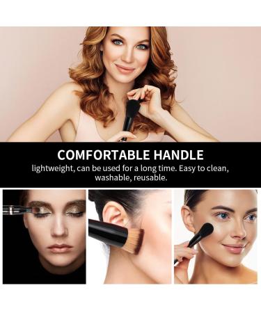 Travel Makeup Brushes | 4 in 1 Double Ended Eyeshadow & Face Brush Set with Case | Perfect for Liquid Cream Powder & Concealer - Buy Online on GoSupps.com