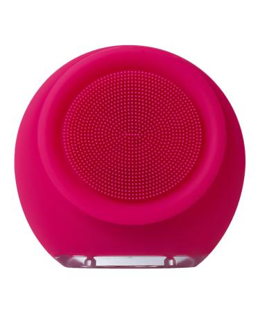 Silicone Face Wash Brush Face Scrubber Portable Face Scrubber Effective Facial Cleansing Brush Waterproof Face Brush Cleanser Facial Cleanser Brush for Family Use Men and Women Skin Care Rose Red