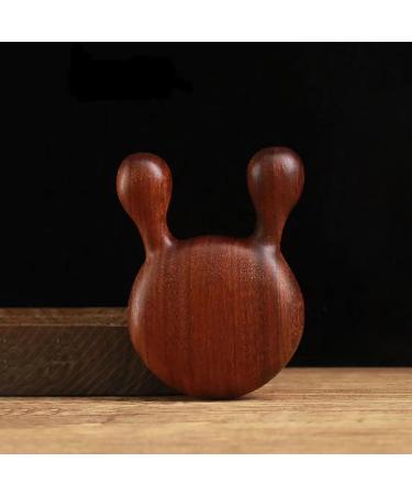 Wood Facial Massage Device & Comb | Ergonomic Natural Massager for Scalp & Face - Comfortable Portable & Smooth Surfaces - Buy Online on GoSupps.com