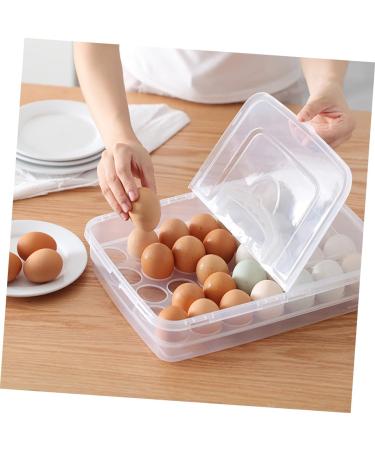 1 Pc Portable Egg Box Food Serving Tray Single Egg Holder Sealing Crisper Refrigerator re-usable - Buy Online on GoSupps.com