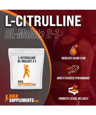 BulkSupplements L-Citrulline DL-Malate 2:1 - 250g | High-Purity Amino Acid Supplement - Buy Online on GoSupps.com