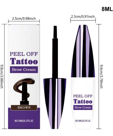 Eyebrow Tint | 8ml Removable Pencil with Easy Peel | Long-Lasting Effect Waterproof Smudge-Proof Eyebrow Mascara Ideal for Travel and Outings - Buy Online on GoSupps.com