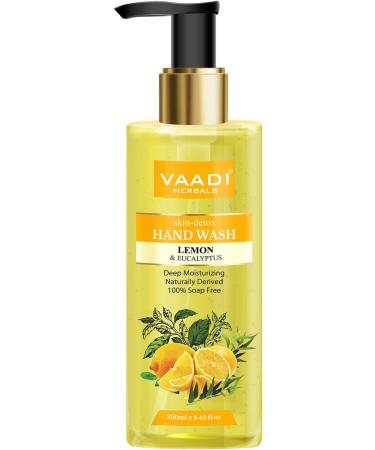 Buy Vaadi Herbals Skin Detox Lemon & Eucalyptus Hand Wash 250 ml | Natural Antibacterial Cleanser for Healthy Skin - International Shipping - Buy Online on GoSupps.com