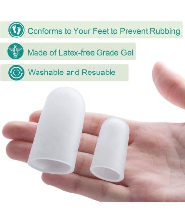 10-Piece Gel Toe Caps & Pillows - Protect Against Ingrown Toenails Pressure Points & Corns - Silicone Toe Spreaders for Men & Women - Buy Online on GoSupps.com