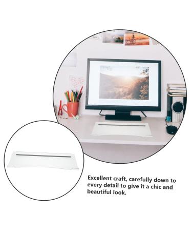 Osaladi Acrylic Keyboard Riser Stand - Anti-Slip Gaming & PC Storage - 43x14cm Inclined Design - Buy Online on GoSupps.com