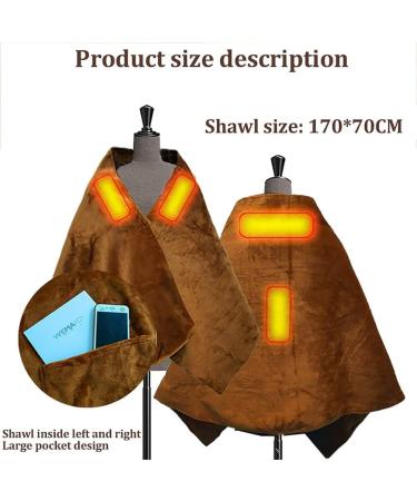 Jqual USB Heating Blanket & Scarf | 3 Heating Settings | Coral Fleece | Perfect for Home Office & Car - Ideal Gift - Buy Online on GoSupps.com