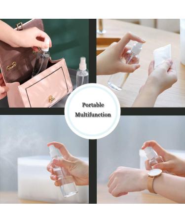 Refillable Portable Spray Bottle - 6 x 50ml Plastic Atomizer for Air Travel & Outdoor Sports - Buy Online on GoSupps.com