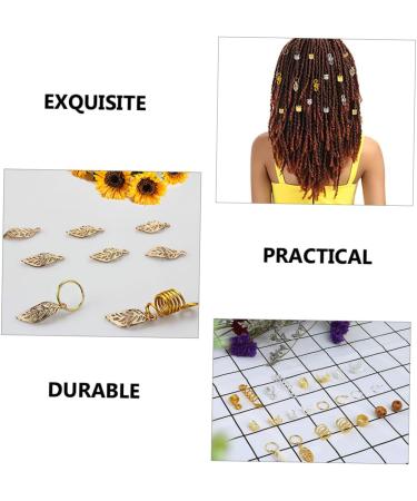 POPETPOP 3 Boxes Wig Dreadlock Pendant Dreadlocks Wire Braid Wigs Braid Accessories Dreadlock Accessories Beard Tube Beads Dreadlocks Wig Braiding Wig Braided Wig Alloy Hair Jewelry - Buy Online on GoSupps.com