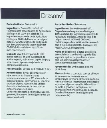 Vitaroms Essential Oil 100% Organic & Pure - Ecocert Certified Vegan Incense - 5ml - Buy Online on GoSupps.com