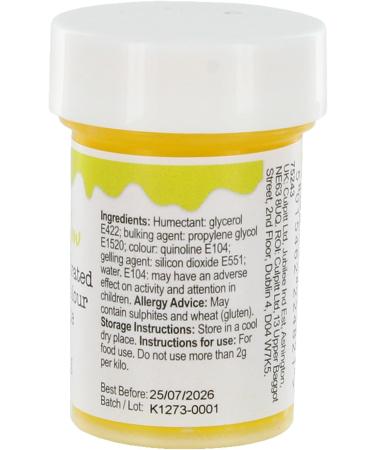 Yellow Concentrated Food Colouring Paste - 25g | Vibrant Edible Colour for Baking | Cake Fondant Buttercream - Buy Online on GoSupps.com