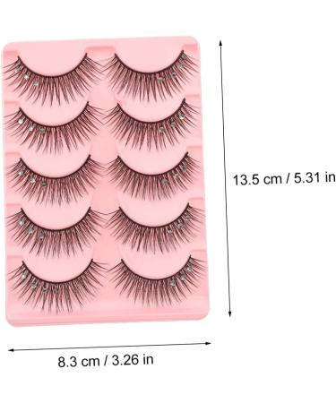 False Eyelashes Three diamonds 5 Pairs Fiber False Eyelashes Eyelash Natural Look Eyelash False Eyelashes Fluffy Natural False Eyelashes Fluffy Eyelash Fake Lashes Women Natural Eyelashes High-grade F - Buy Online on GoSupps.com