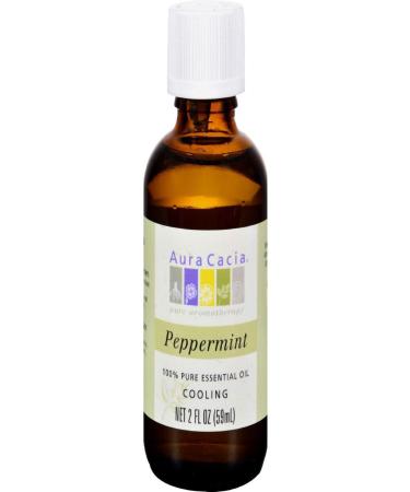 Aura Cacia - Peppermint Pure Essential Oil - 2 fl oz
