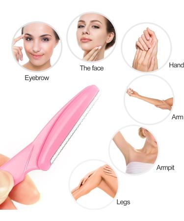 Sularpek 6 Pcs Eyebrow Razors for Women - Facial Hair Remover & Exfoliating Dermaplaning Tool with Safety Covers - Face Shaver Trimmer for Men and Women - Buy Online on GoSupps.com