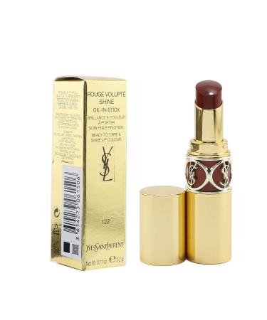Yves Saint Laurent Rouge Volupte Shine Oil-In-Stick No.122 Burnt Zellige - 3.2g Luxury Lipstick | Buy Online Worldwide - Buy Online on GoSupps.com