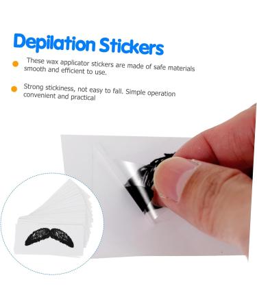 minkissy 40 Pcs Stickers Cleaning Accessories Mustache Cleaning Fake Mustache Sticker Mustache Wax Strips Mens Sticking Stuffers Mustache Protector Sticker Fake Beard Body Applicator Man 11X5cmx2pcs Blackx2pcs - Buy Online on GoSupps.com