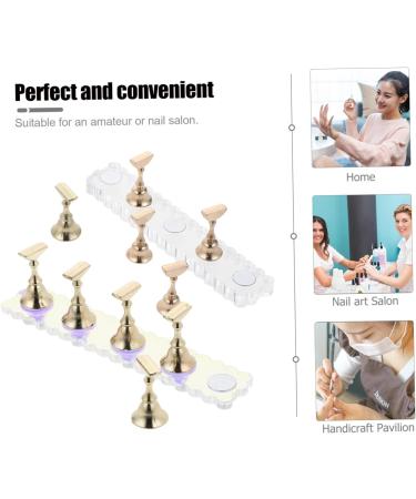 FRCOLOR 2 Sets show rack tool nails nail painting stand press on nail stand nail accessories nail stands for press on press on nail holder nail art stand Acrylic aurora manicure - Buy Online on GoSupps.com