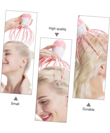Healeved 2-in-1 Electric Scalp Massage Brush - Pink Baby Octopus Design for Therapeutic Head Scratching & Shampoo Massage - Buy Online on GoSupps.com