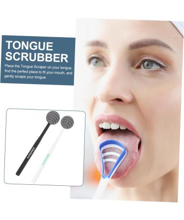Minkissy Tongue Cleaning Brush Set - Silicone Tongue Scraper & Spatula for Adults | Portable Mouth Cleaning Tools in 4 Colors | 18.5x3.5cm - 4pcs - Buy Online on GoSupps.com