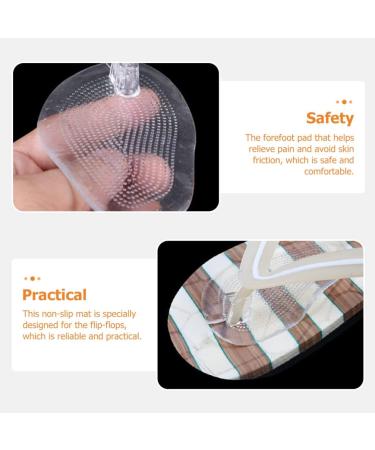 USHOBE 3 Pairs Gel Metatarsal Pads for Thong Sandals | Forefoot Cushion Inserts for Metatarsal Support | Clear Grips for Slip-Resistant Comfort - Buy Online on GoSupps.com