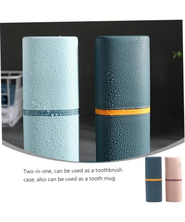 Beaupretty Raccoon Toothbrush Container Set - 2 Pack Toothbrush Case & Storage Cup (19.8x7.2cm) - Ideal for International Shipping - Buy Online on GoSupps.com