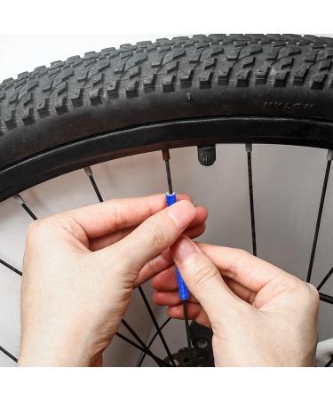 Flintronic Waterproof Bike Spoke Reflectors - 360 Warning Reflective Material Easy Assembly 96 Pieces Compatible with All Spoke Wheels - #3 Blue - Buy Online on GoSupps.com