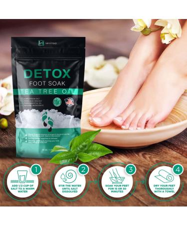 Tea Tree Oil Foot Soak with Epsom Salt for Toenail Fungus & Athlete's Foot - Made in USA - 1 lb - Buy Online on GoSupps.com